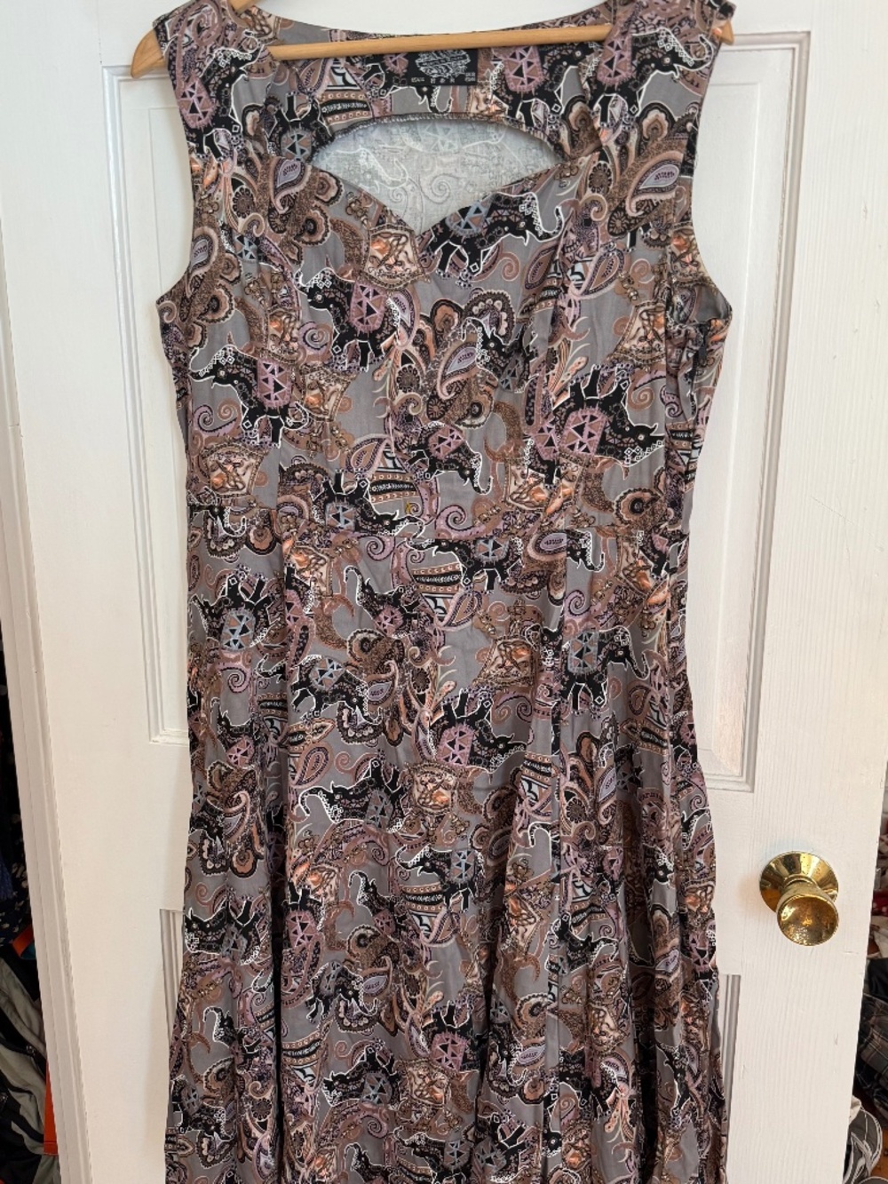 Hearts and Roses Elephant Pattern Dress